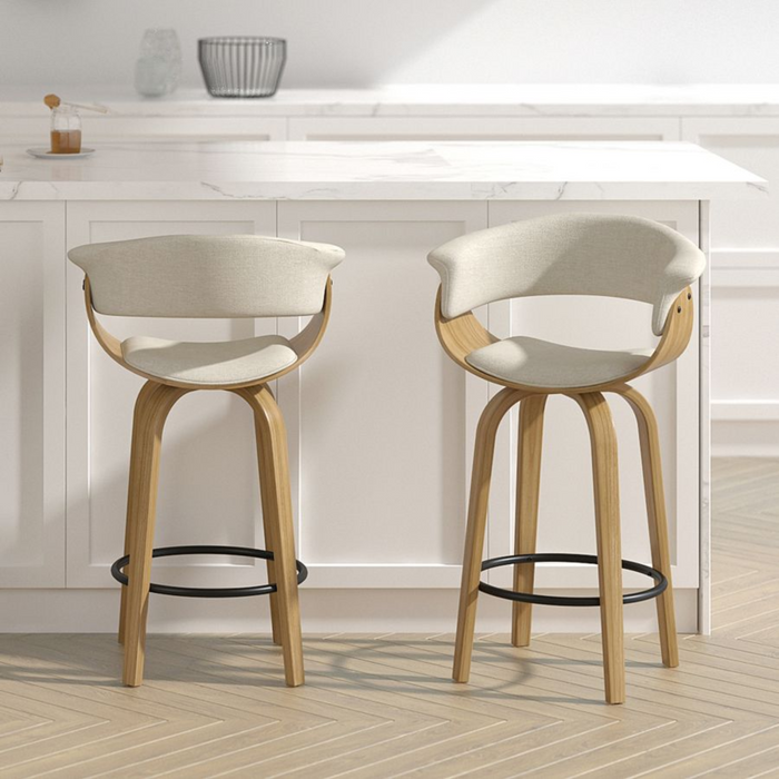 Jerreau Counter Stool - Beige | Hoft Home