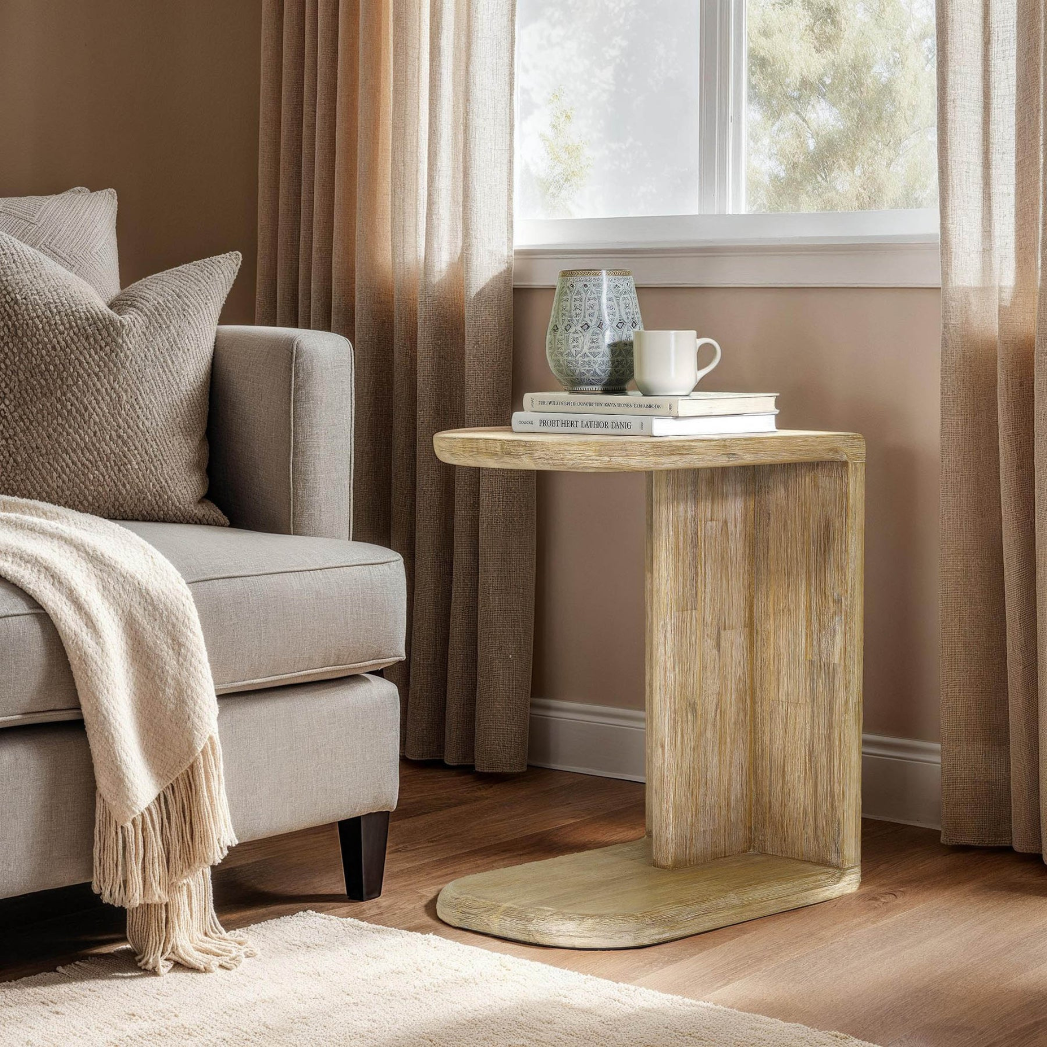 Anneli C-Shaped Side Table