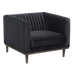 Magnus Lounge Chair - Black Velvet | Hoft Home