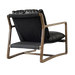 Oskar Club Chair - Black Leather | Hoft Home