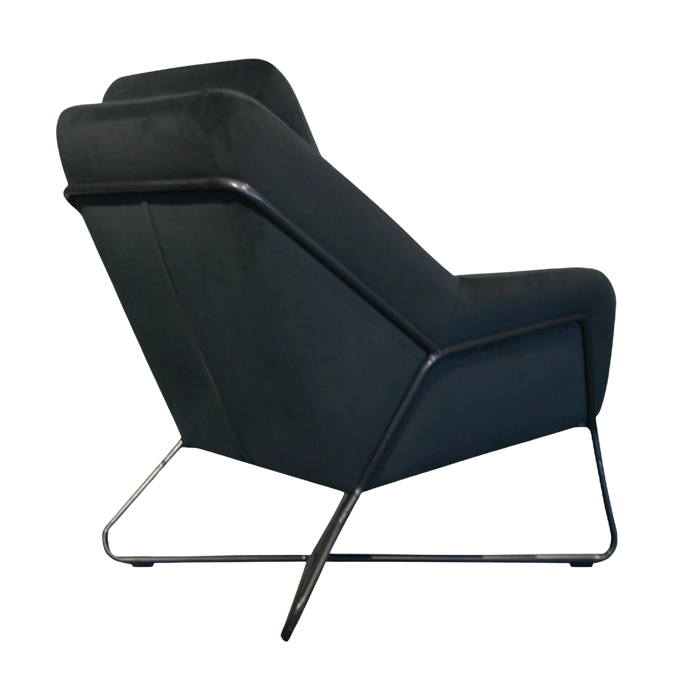 Orion Lounge Chair - Dark Grey Velvet