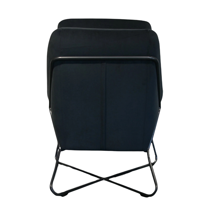 Orion Lounge Chair - Dark Grey Velvet | Hoft Home
