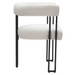 Scarlet Dining Chair - Ivory Boucle and Black | Hoft Home
