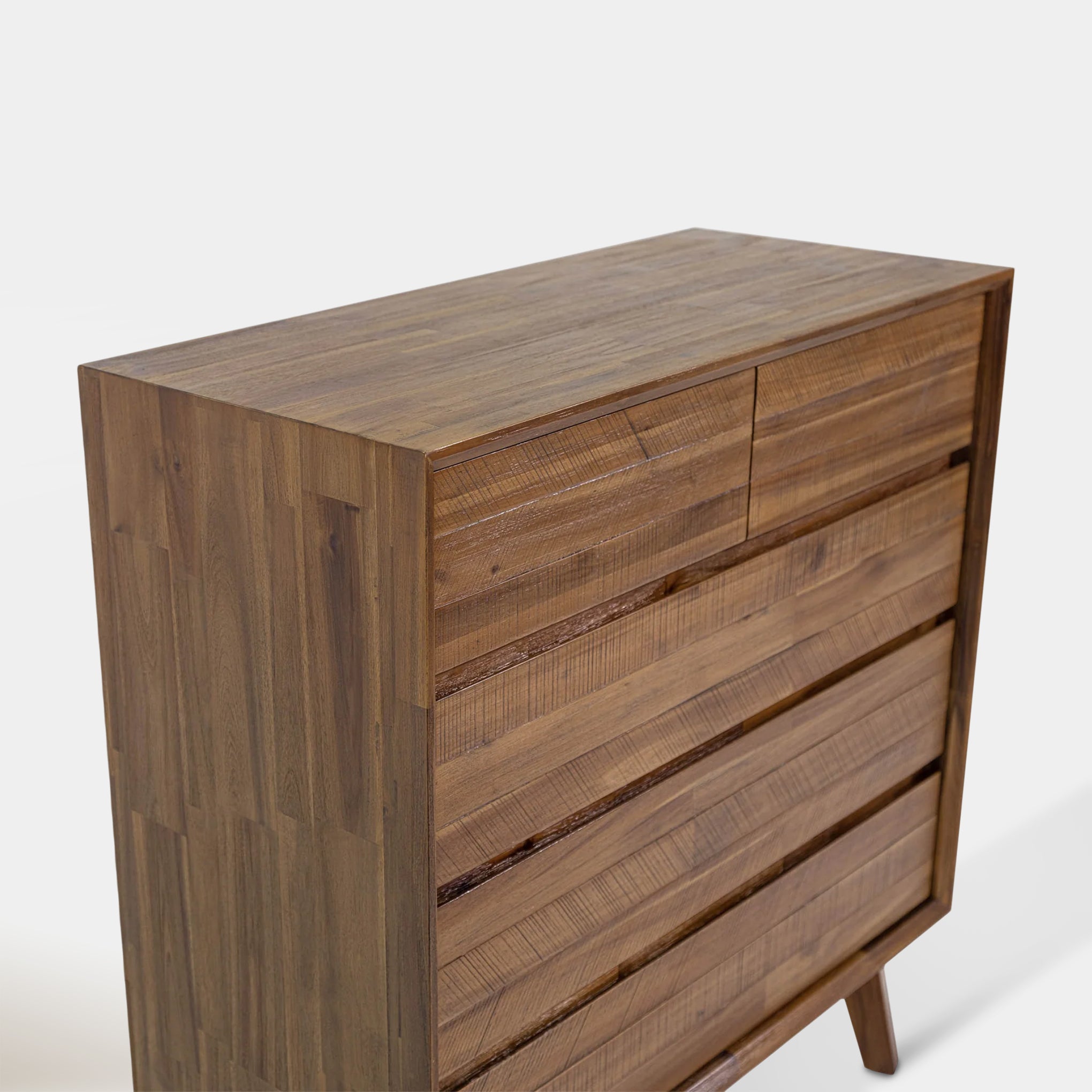 Soleil 5 Drawer Chest - Light Walnut