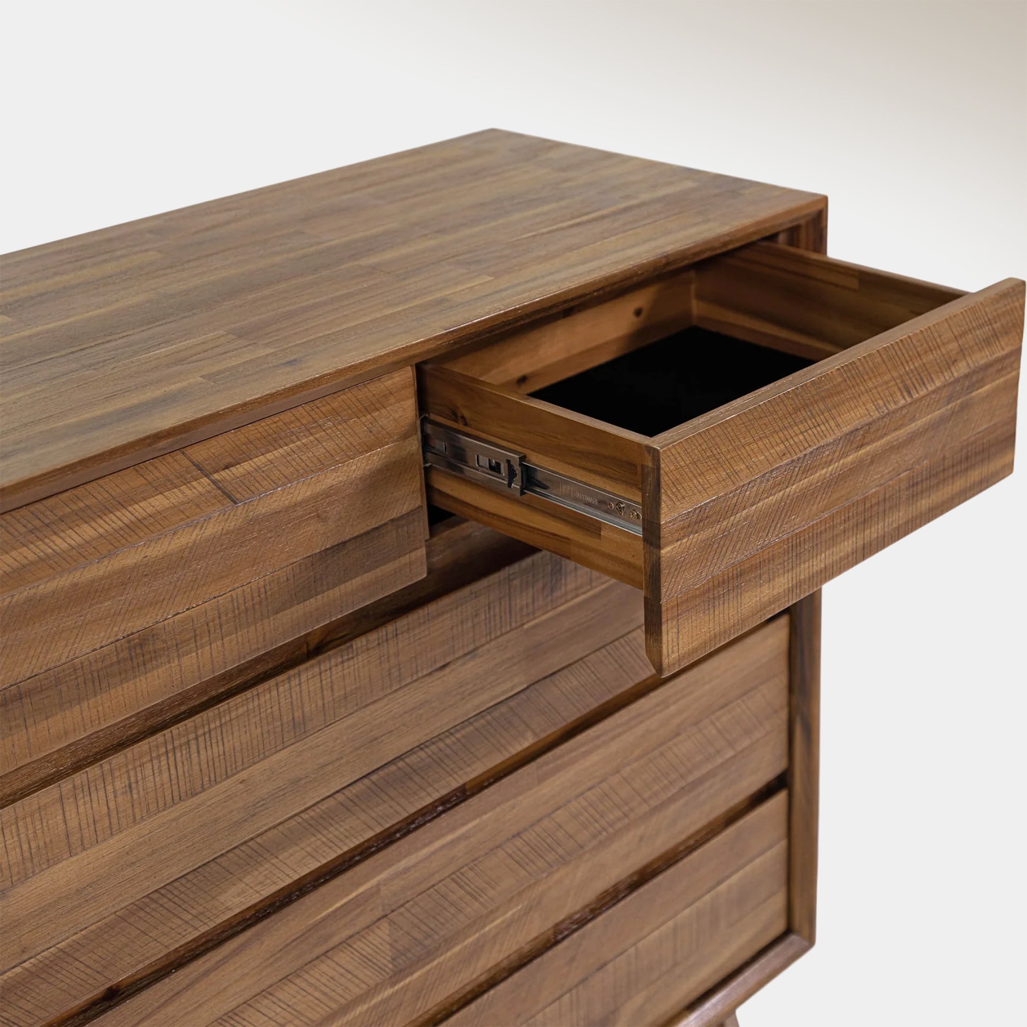 Soleil 5 Drawer Chest - Light Walnut