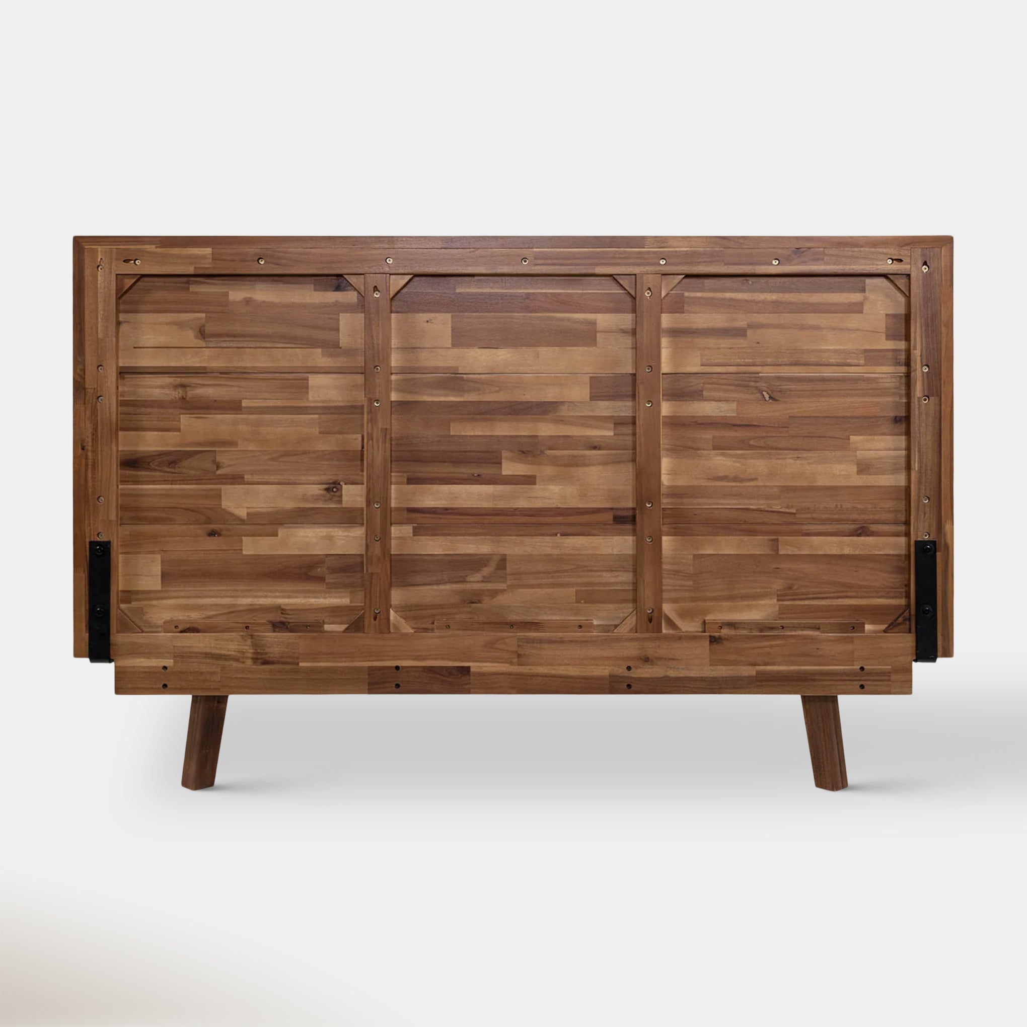 Soleil Queen Bed - Light Walnut