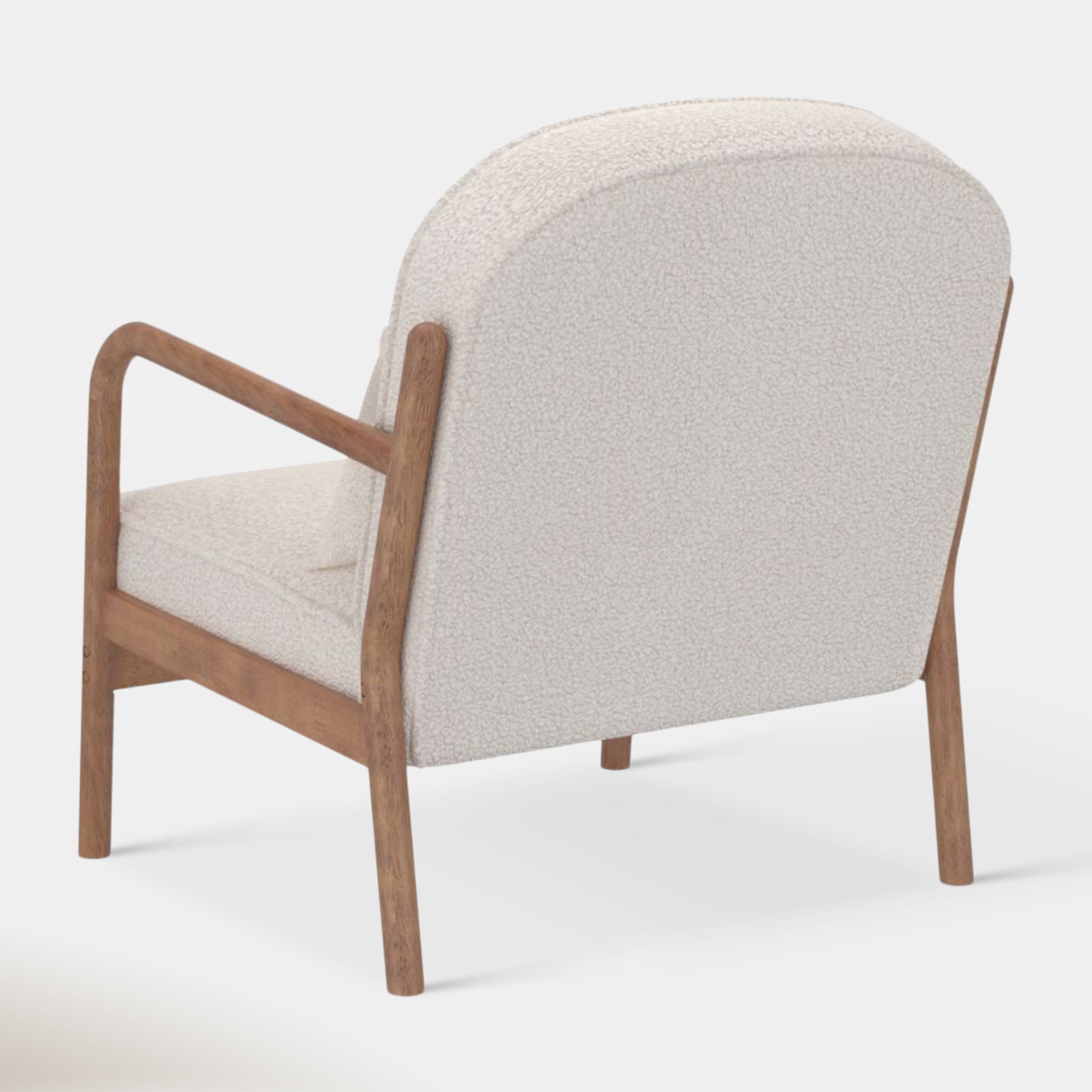 Theron Accent Chair - White Boucle | Hoft Home