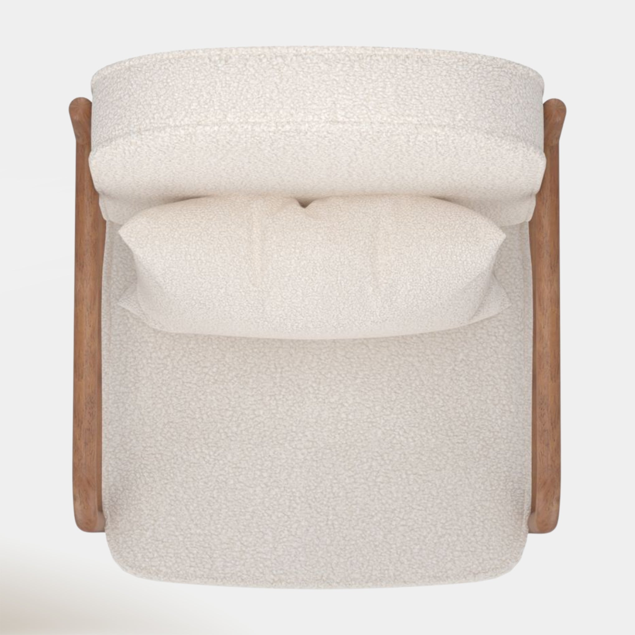 Theron Accent Chair - White Boucle | Hoft Home