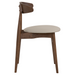 Telyn Chair - Walnut & Cream | Hoft Home
