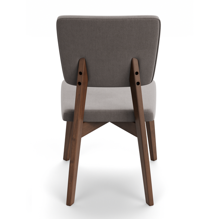 Jakob Dining Chair - Walnut & Smoke