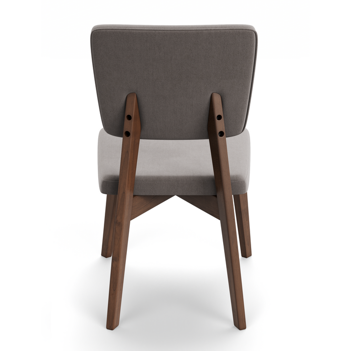 Jakob Dining Chair - Walnut & Smoke | Hoft Home