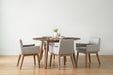 Chanel Armchair - Light Grey & Walnut | Hoft Home