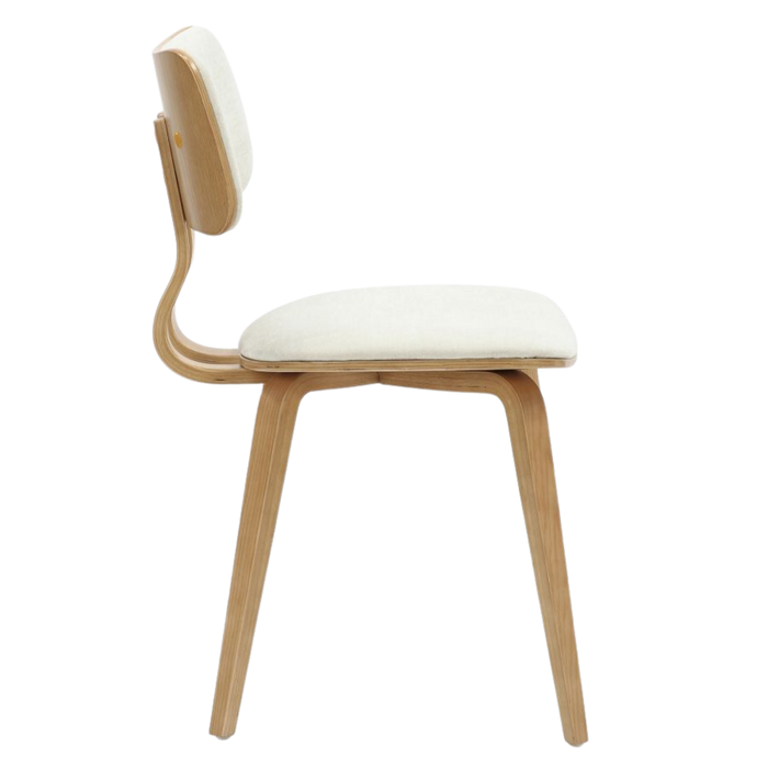 Zaki Dining Chair - Beige and Natural