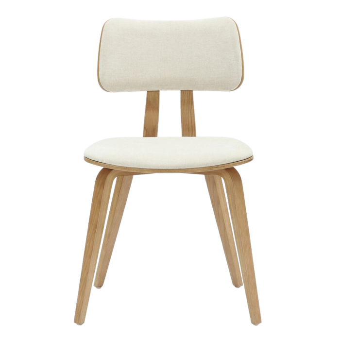 Zaki Dining Chair - Beige and Natural
