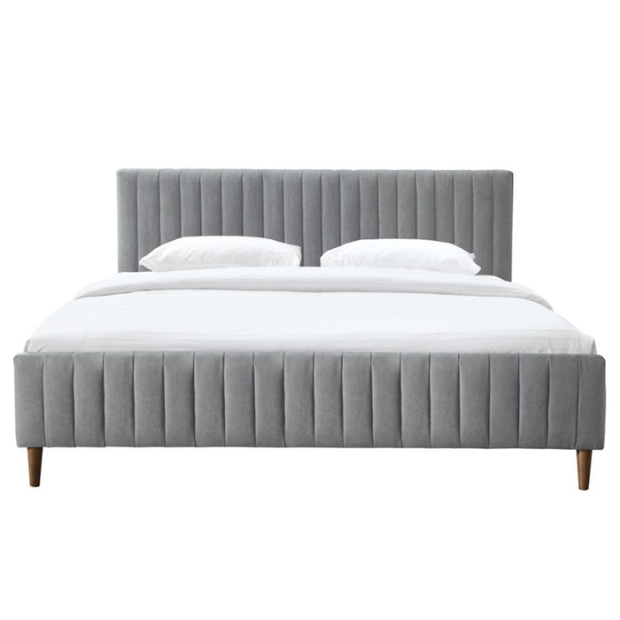 Sasha King Bed - Light Grey | Hoft Home