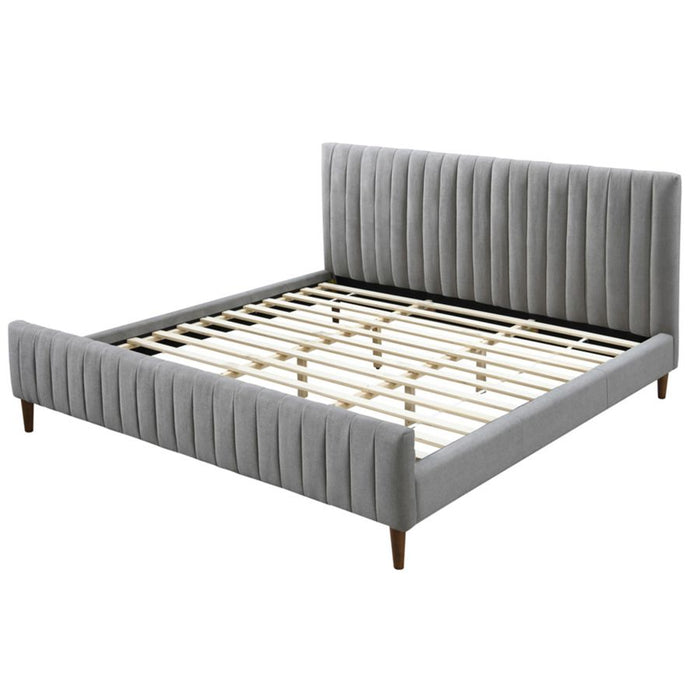 Sasha King Bed - Light Grey | Hoft Home