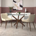Nosh Chair - Beige & Walnut | Hoft Home