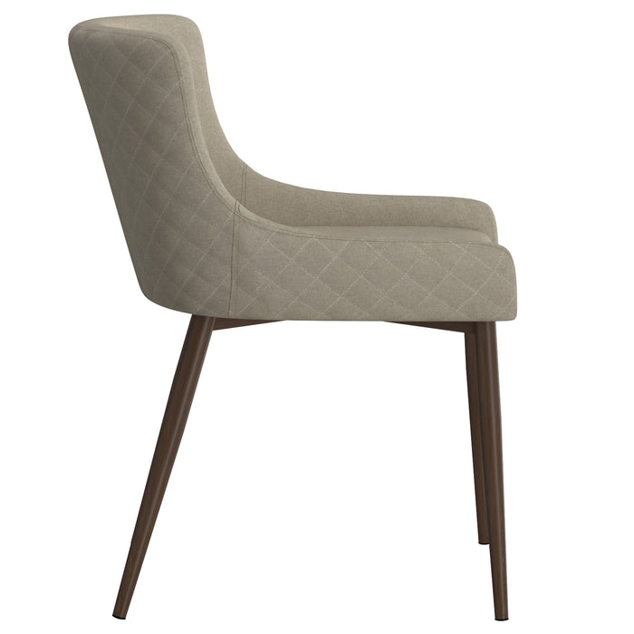 Nosh Chair - Beige & Walnut | Hoft Home