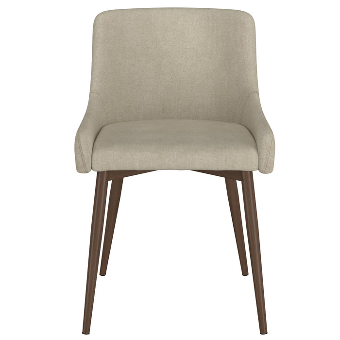 Nosh Chair - Beige & Walnut | Hoft Home
