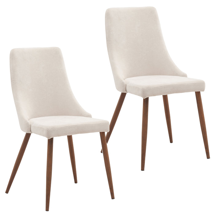 Beau Chair - Beige & Walnut - Ifortifi Canada