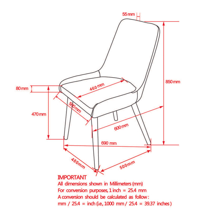 Milo Chair - Dark Grey | Hoft Home