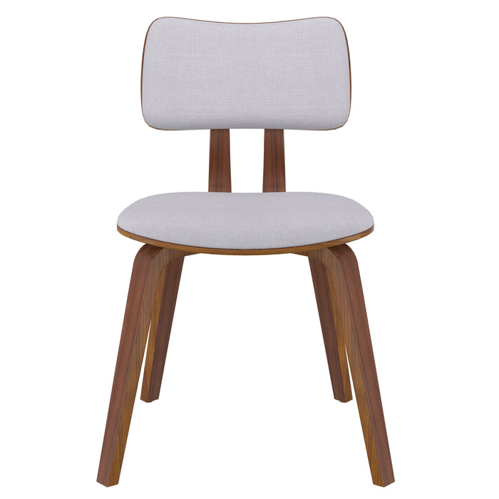 Zaki Dining Chair - Grey & Walnut - Hoft Home