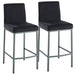 Dray Counter Stool - Black Velvet | Hoft Home