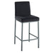 Dray Counter Stool - Black Velvet | Hoft Home