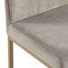 Dray Counter Stool - Grey Velvet & Gold | Hoft Home