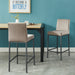 Dray Counter Stool - Grey Velvet & Grey | Hoft Home