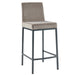 Dray Counter Stool - Grey Velvet & Grey | Hoft Home