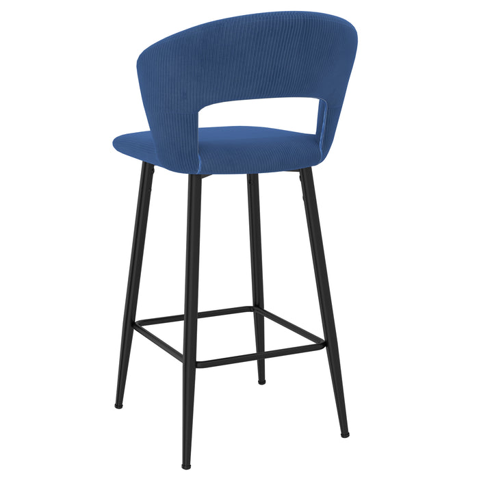 Colibri Counter Stool - Blue Velvet - Ifortifi Canada