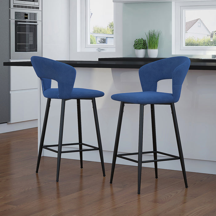 Colibri Counter Stool - Blue Velvet - Ifortifi Canada