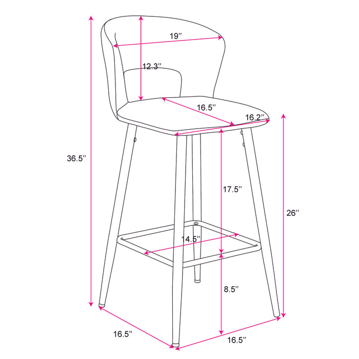 Colibri Counter Stool - Mustard | Hoft Home