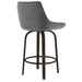 Kenzy Counter Stool - Grey Velvet | Hoft Home