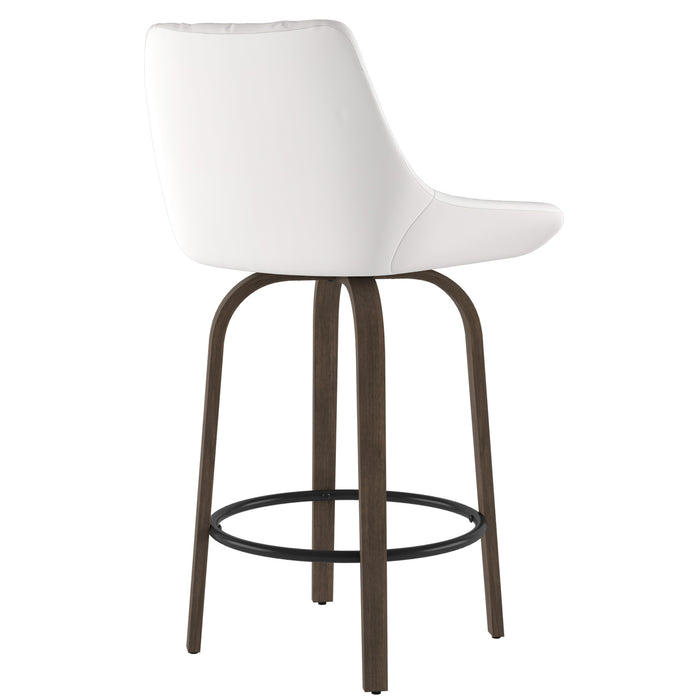 Kenzy Counter Stool - White | Hoft Home