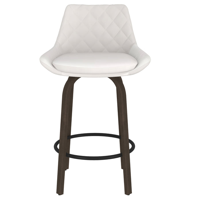 Kenzy Counter Stool - White | Hoft Home