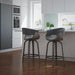 Jerreau Counter Stool - Grey Velvet | Hoft Home