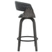 Jerreau Counter Stool - Grey Velvet | Hoft Home