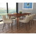 Nosh Chair - Beige & Walnut | Hoft Home