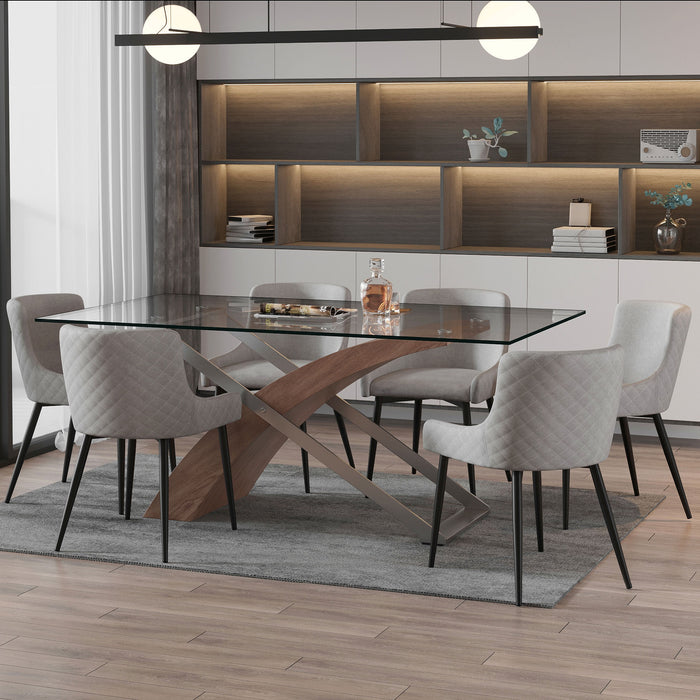 Venetian Dining Table - Walnut | Hoft Home