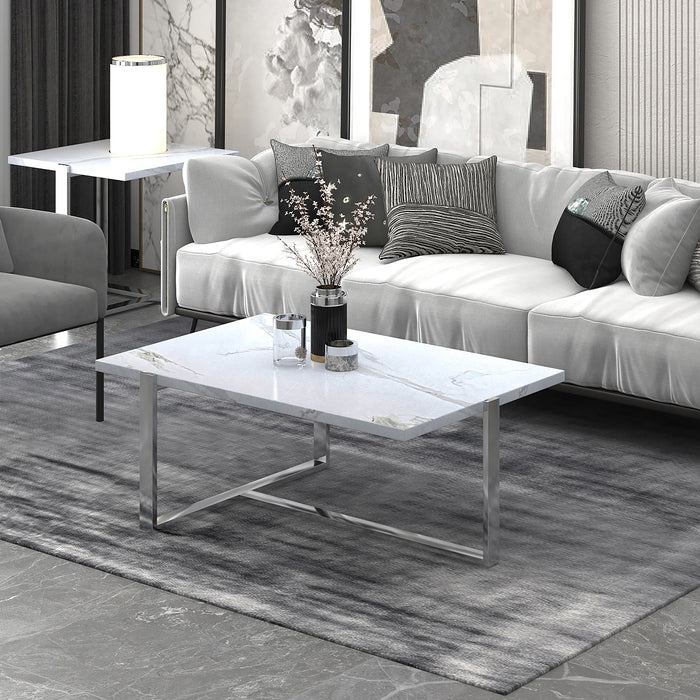 Tydan Coffee Table - White