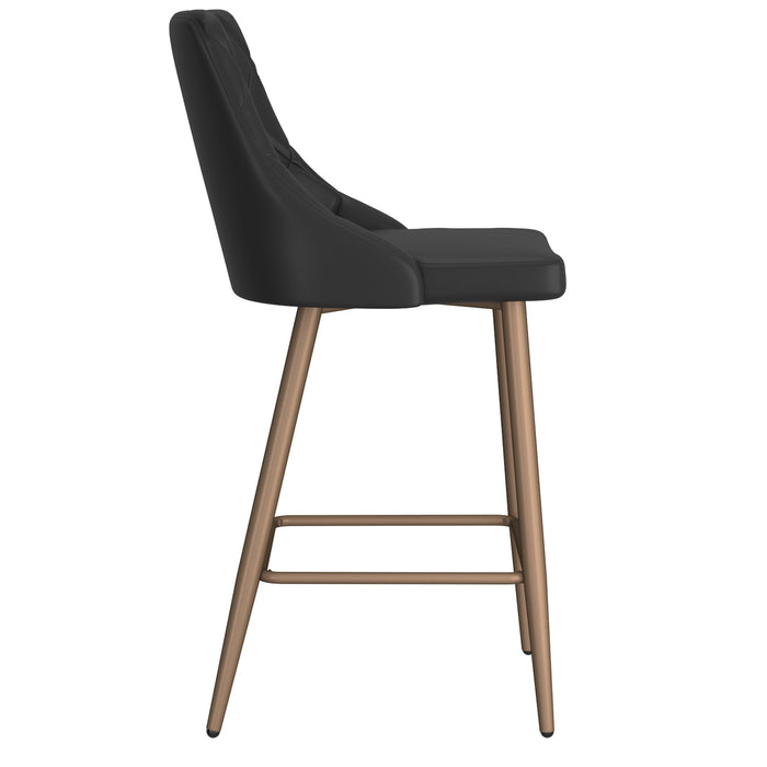 Alora Counter Stool - Black | Hoft Home