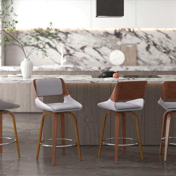 Carter Counter Stool - Light Grey | Hoft Home