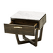 Lucio Nightstand - Italian Carrara Marble - Hoft Home