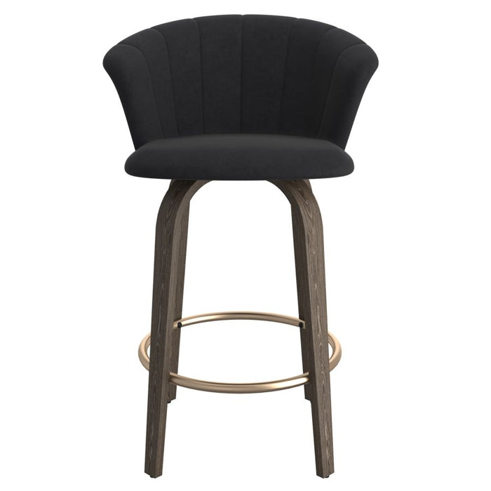 Monaco Counter Stool - Black Velvet - Ifortifi Canada