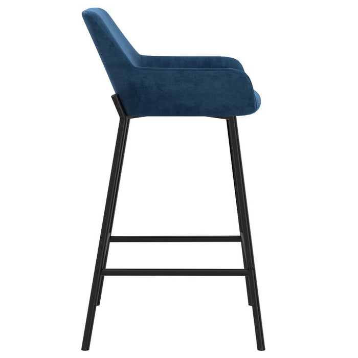 Sede Counter Stool - Blue Velvet | Hoft Home