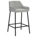 Sede Counter Stool - Grey Velvet | Hoft Home