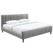 Sasha King Bed - Light Grey | Hoft Home