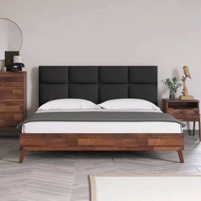 Mikael King Bed - Black - Hoft Home